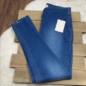Free People NWT Pull On Slim Fit Jeans Blue